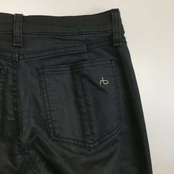 RAG & BONE For Intermix Faux Pockets Shoreditch Wash Zip Ankle Skinny Jeans - Picture 11 of 13